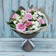 Букет цветов из:  Герберы, Альстромерии и Хризантемы #REPLACE_PRED# Владивостоке