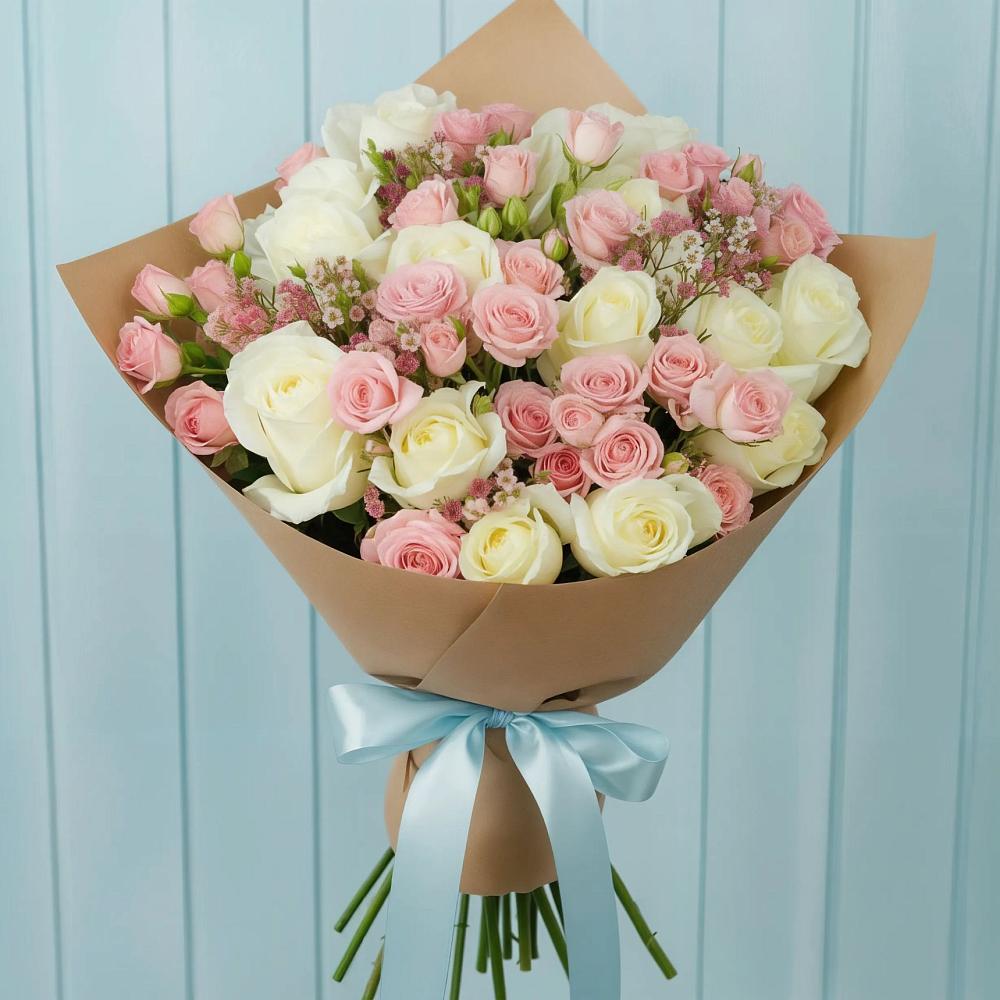 Букет романтичный подарок во Владивостоке Букет цветов из: Розы во Владивостоке