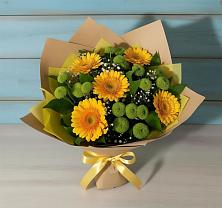Букет цветов из:  Герберы и Хризантемы #REPLACE_PRED# Владивостоке