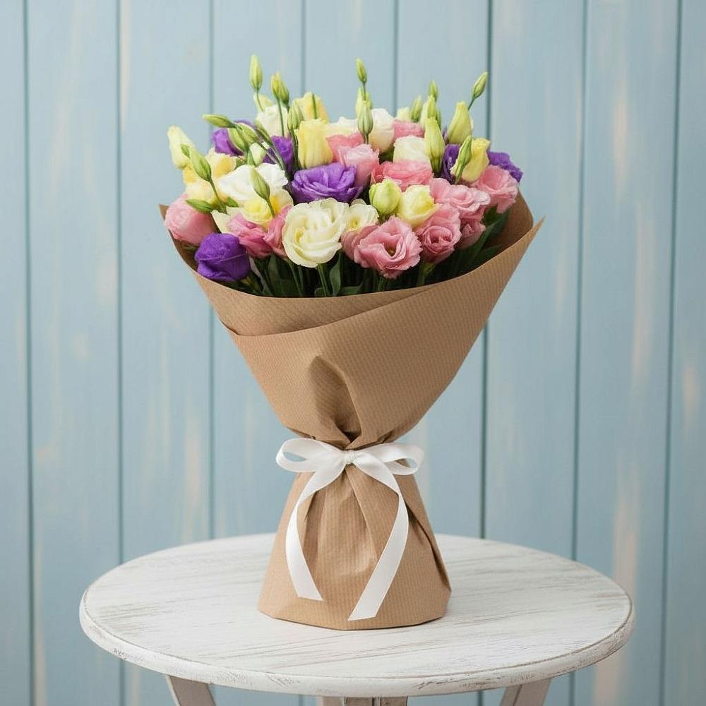 Букет цветов из: Лизиантусы во Владивостоке