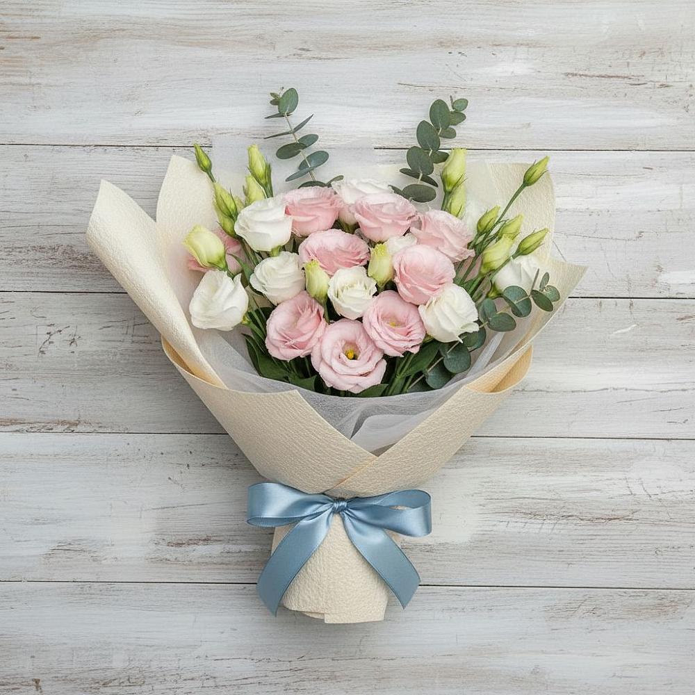 Букет цветов из: Лизиантусы во Владивостоке